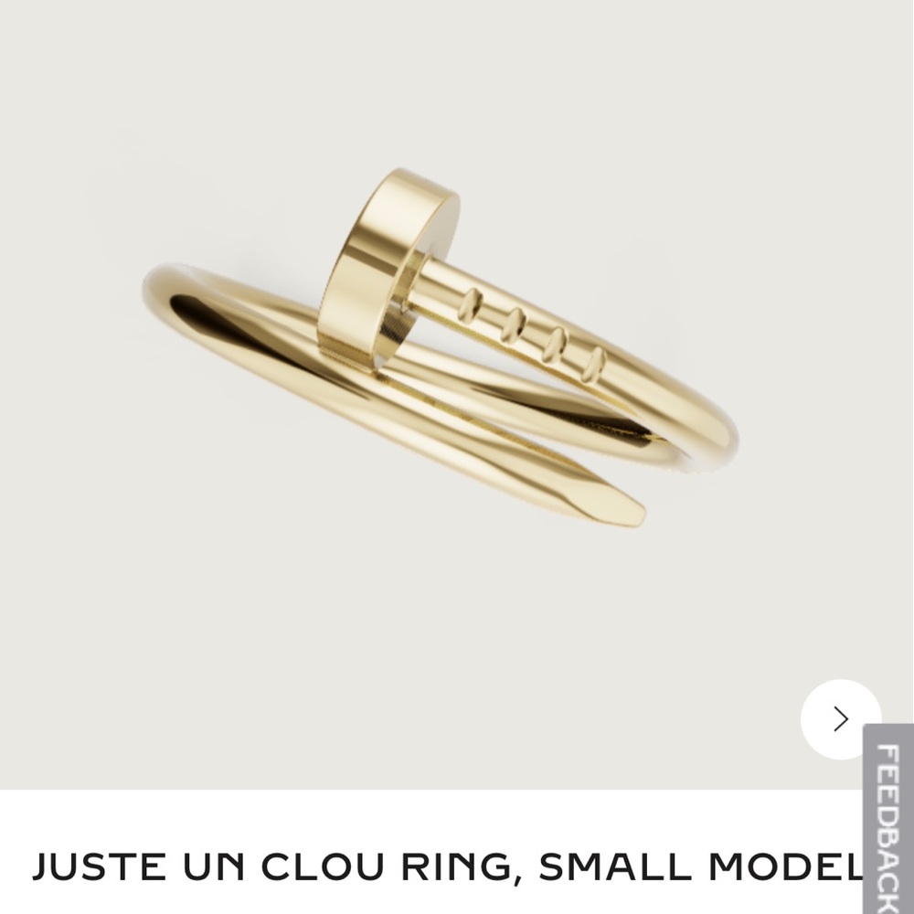 Cartier JUSTE UN CLOU RING, SMALL MODEL